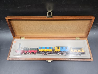Early Steam Locomotive and Carriages Set