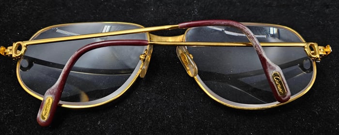 Cartier 1988 Gold Eyeglasses with Case