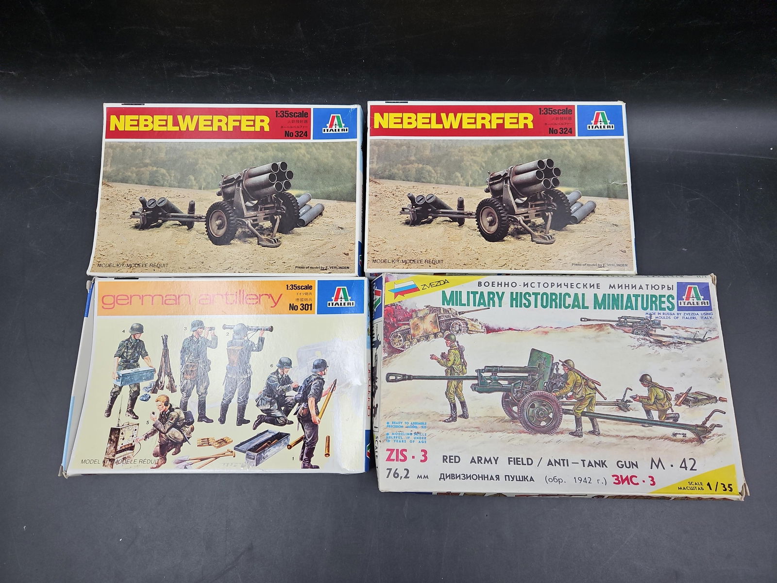 Lot of Italeri 1/35 Scale WWII Military Model Kits (1 of 6)