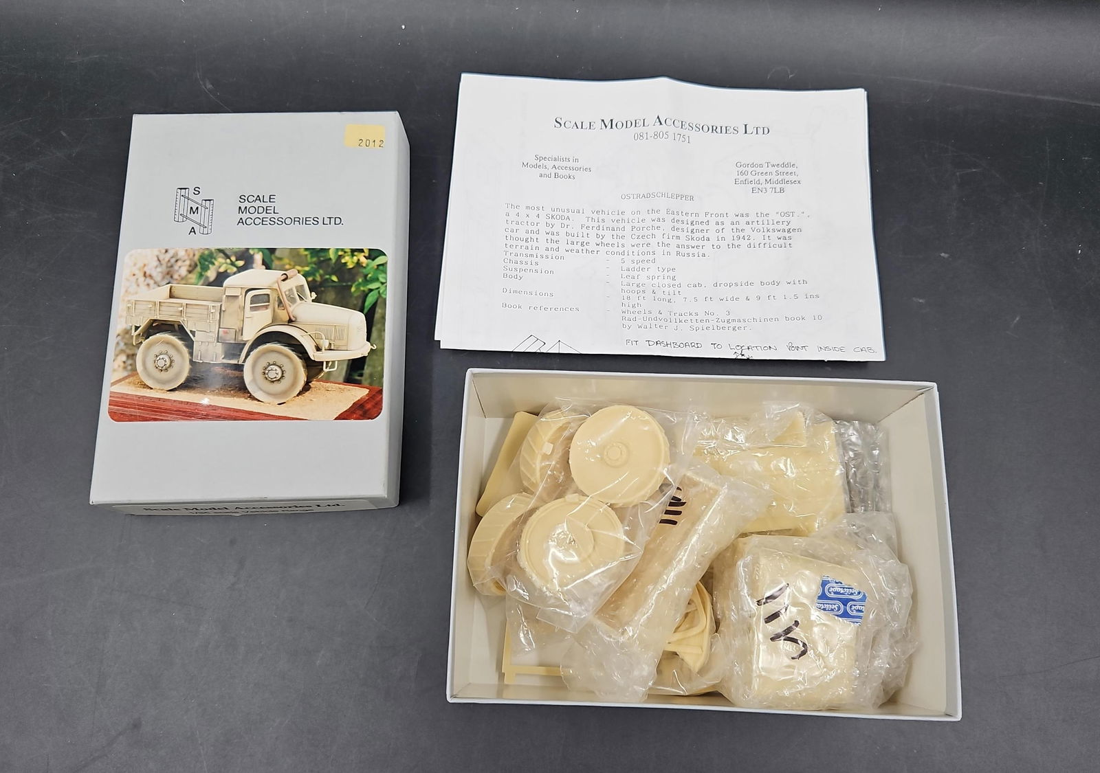 Scale Model Accessories SMA 1/35 Ostlandschlepper Resin Kit (1 of 2)
