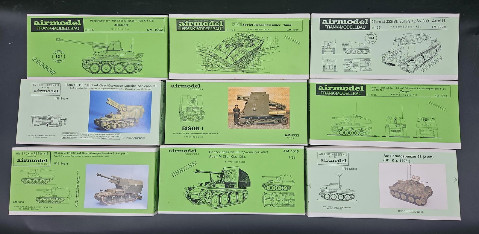 Group Lot of 9 Airmodel 1/35 Resin Conversion Kits (1 of 11)
