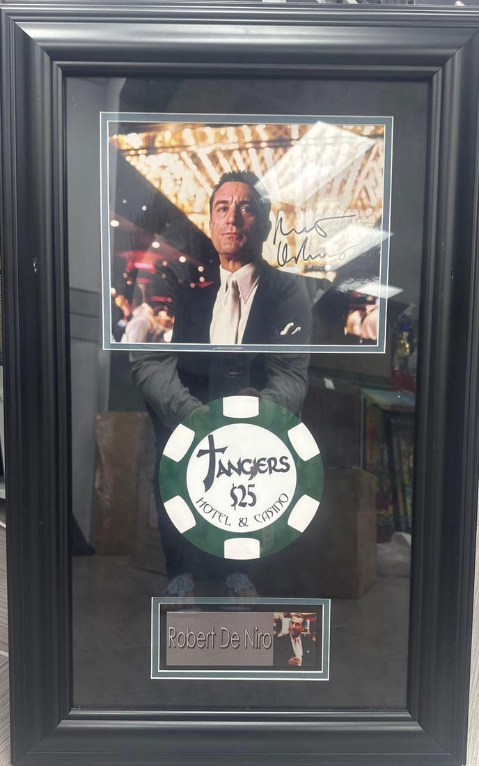 Robert De Niro Autographed Photo from Casino with Tangiers Chip (1 of 4)