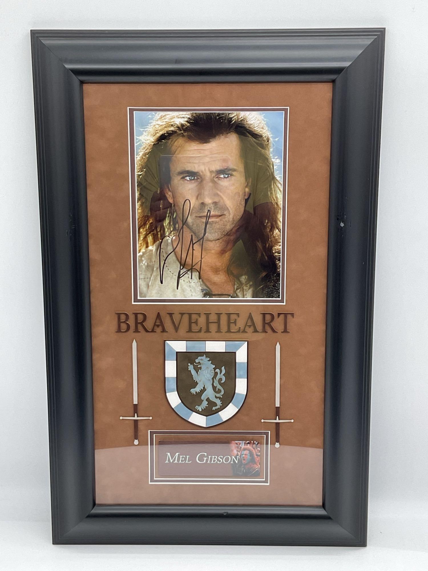 Mel Gibson Signed Braveheart Photo Display (1 of 5)