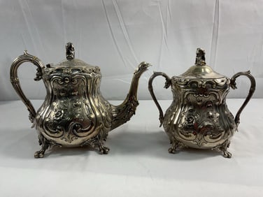 Vintage Tea & Coffee Set of 2