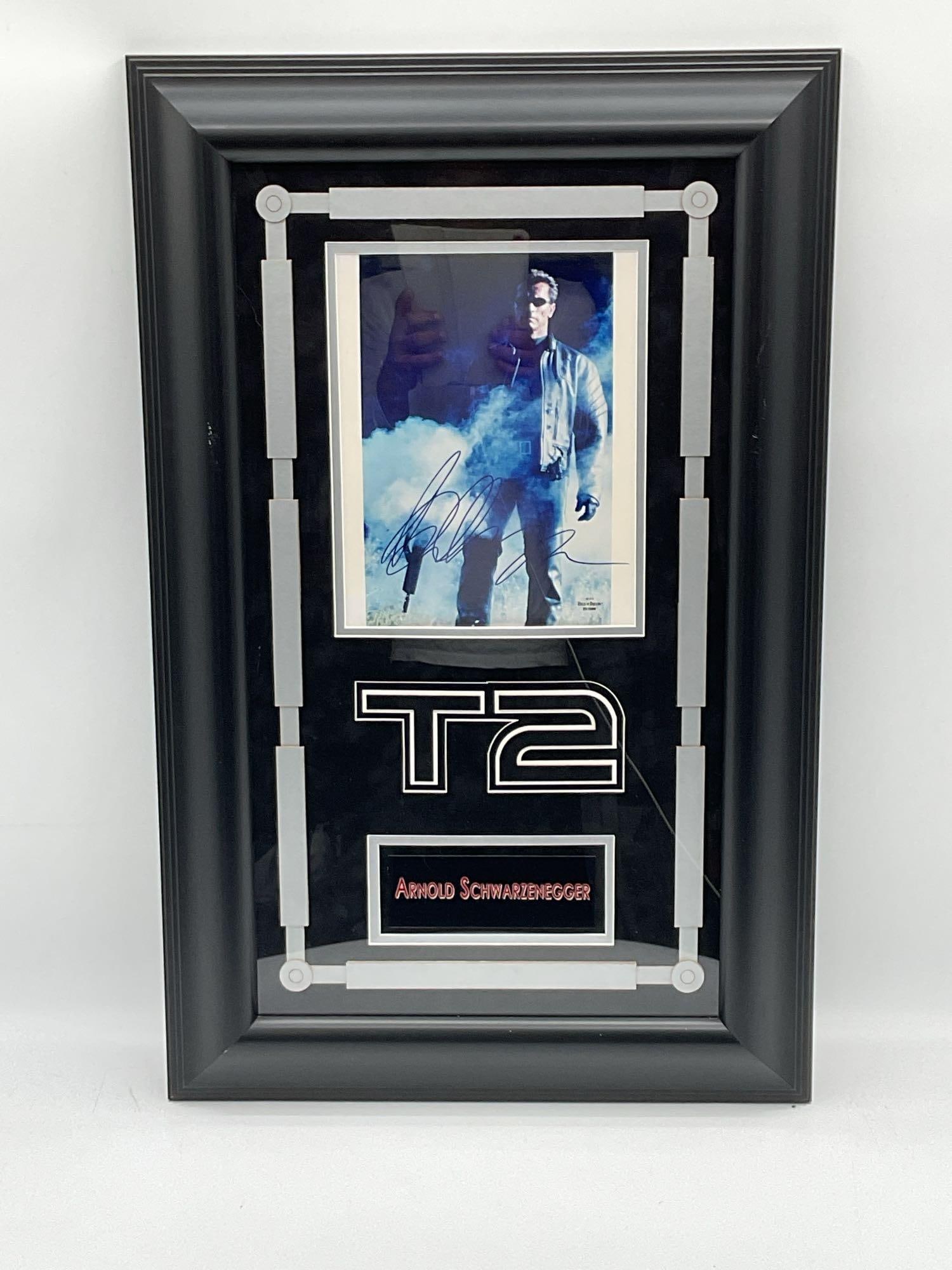 Arnold Schwarzenegger T2 Framed Autograph (1 of 2)