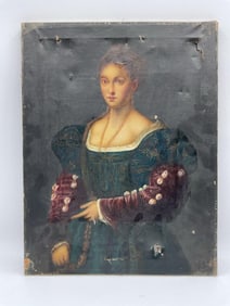 Portrait of Victorian-era woman Signed, artist unknown