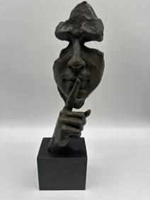 Silent Gesture Abstract Bronze Bust by Salvador Dali