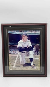 Mickey Mantle Autographed Color Yankees Photograph