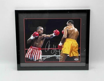 Tommy “The Hitman?? Hearns vs. Sugar Ray Leonard Autographed Photo