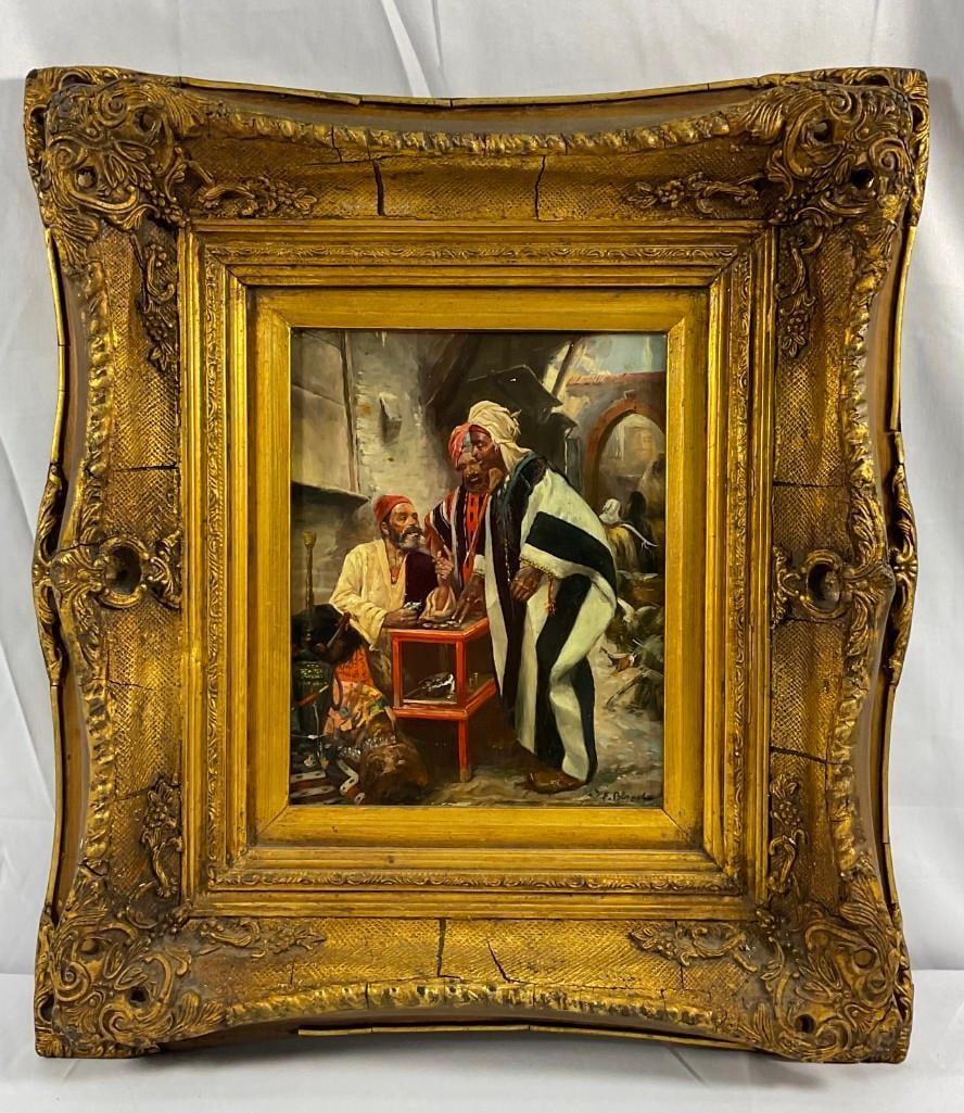 Jacques Emile Blanche(French, B.1861-1942) Oil on Board (1 of 3)