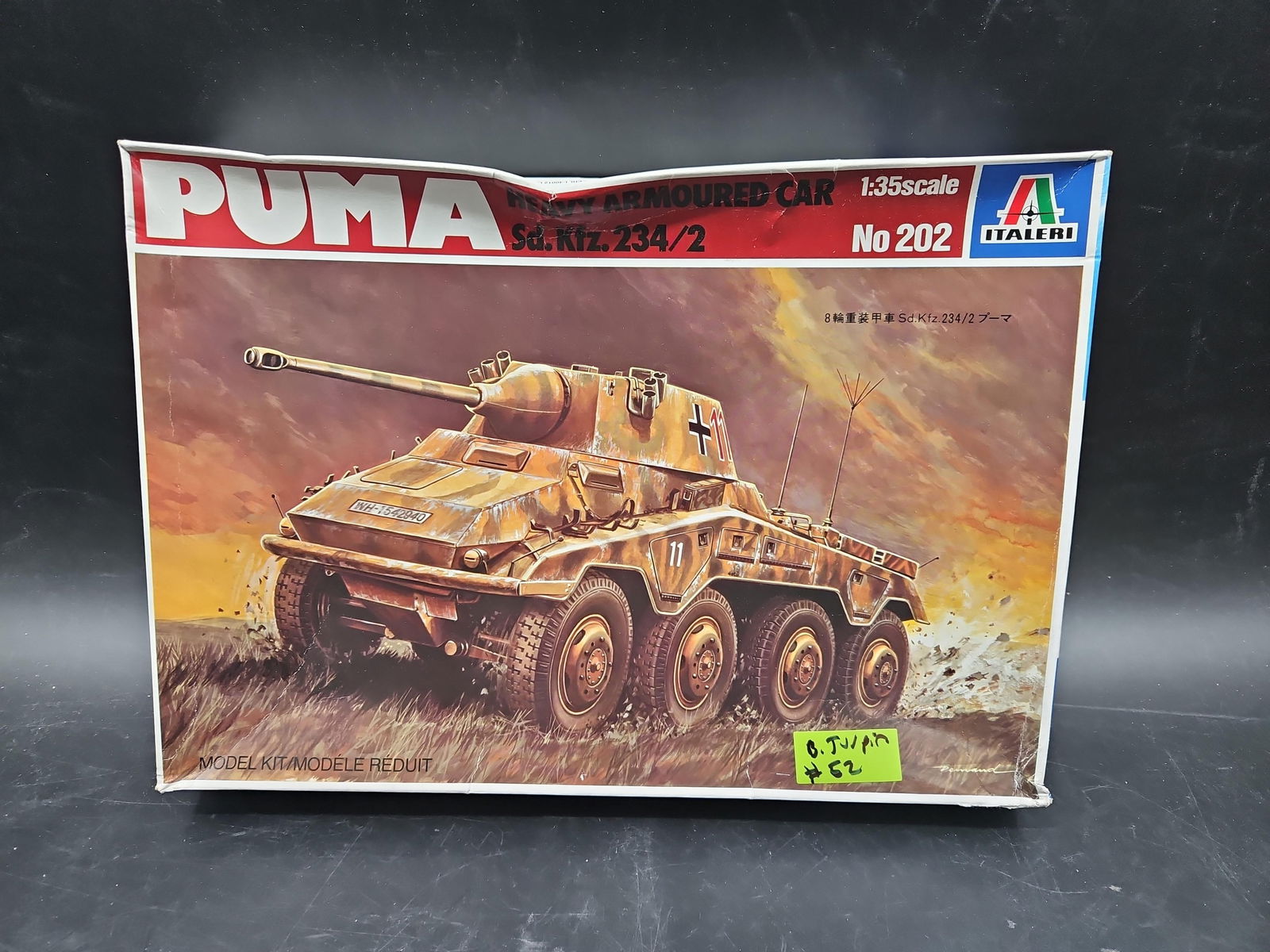 Italeri Puma Heavy Armoured Car Sd.Kfz. 234/2 Model Kit No. 202 (1 of 3)