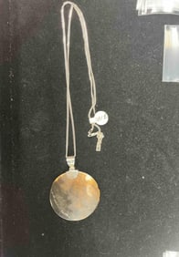 Sterling Silver 925 Chains with Natural Shell Pendant