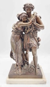 " The Harvesting Couple" Le Retour des Champs by Etienne Henri Dumage (1830-1888)