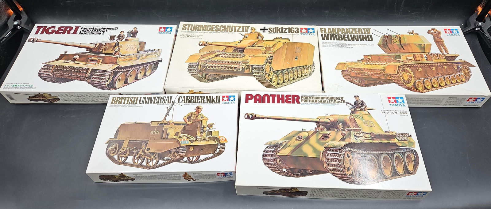 Collection of Tamiya 1/35 World War II Military Model Kits (1 of 6)