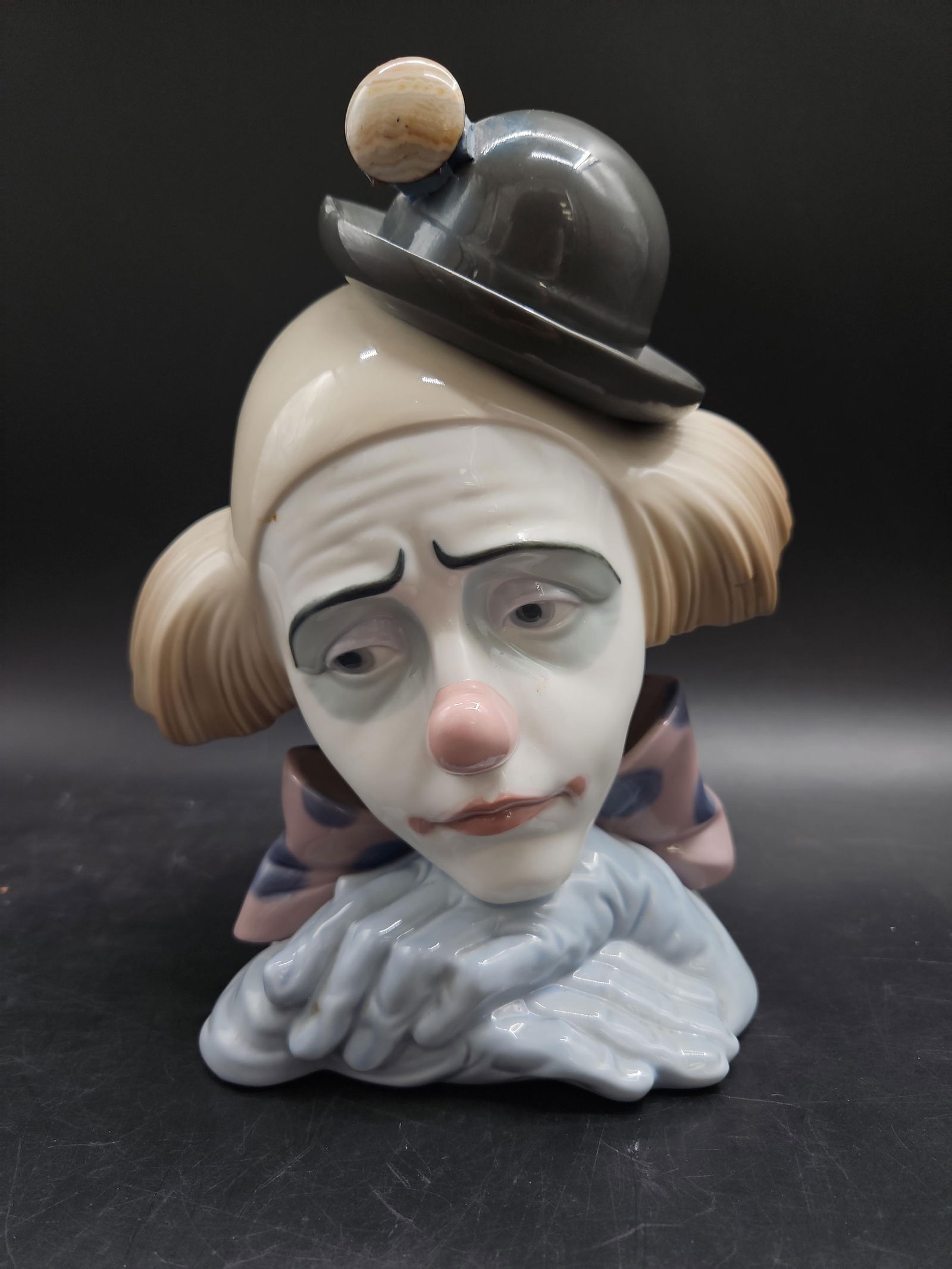 Lladro Sad Clown Porcelain Bust (1 of 6)
