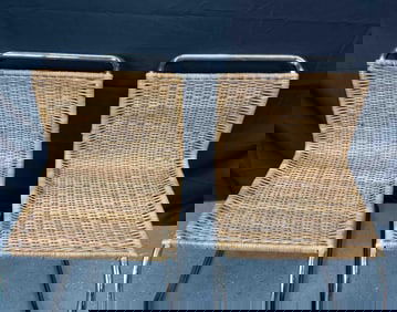 Pair of Ludwig Mies van der Rohe Stending "MR 10" Chairs
