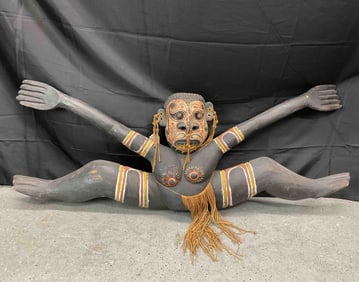 Large Tribal Fertility Idol Wooden Carving