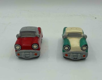 Vintage Car Salt and Pepper Shakers