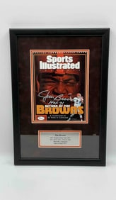 Jim Brown Signed Sports Illustrated Cover