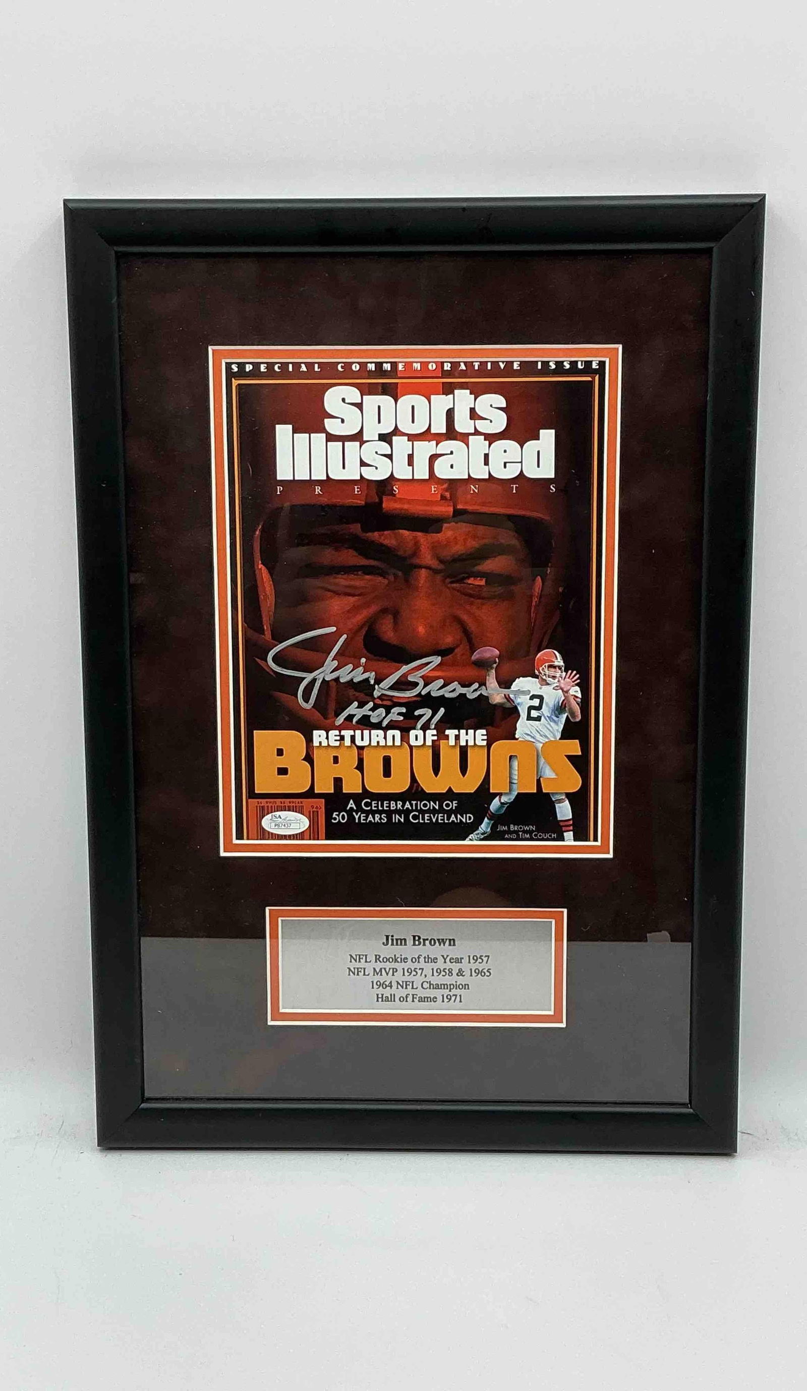 Jim Brown Signed Sports Illustrated Cover (1 of 6)