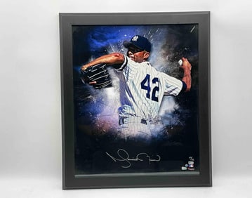 Mariano Rivera Signed Yankees Print