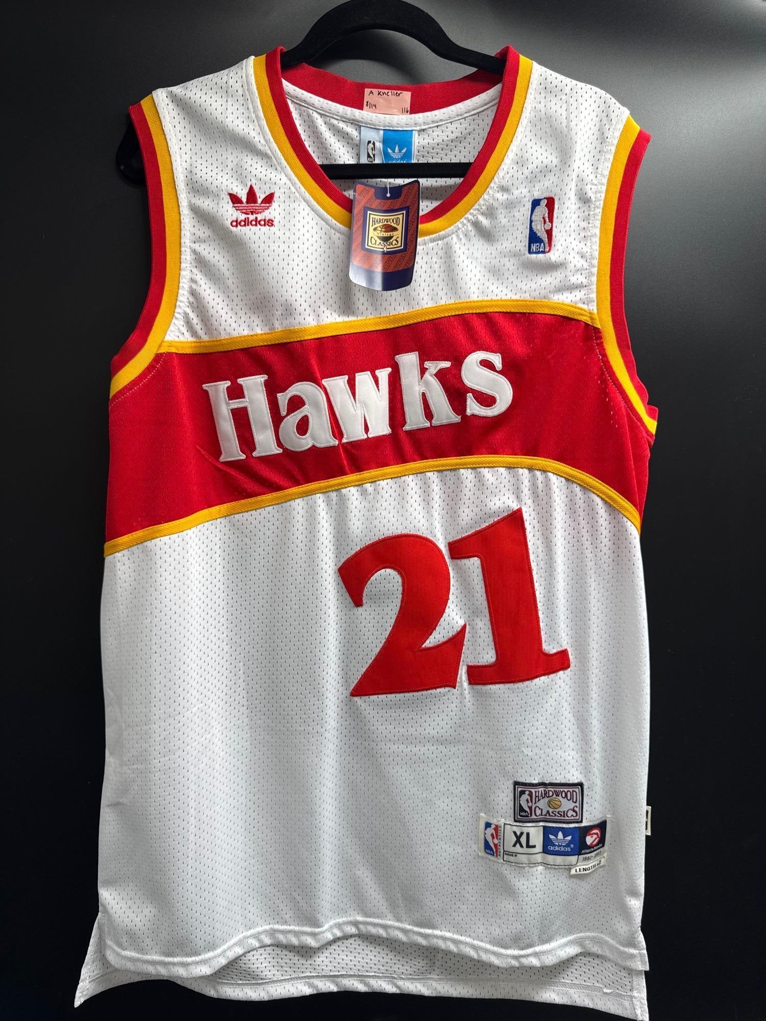 Dominique Wilkins Autographed Hawks Jersey (1 of 4)