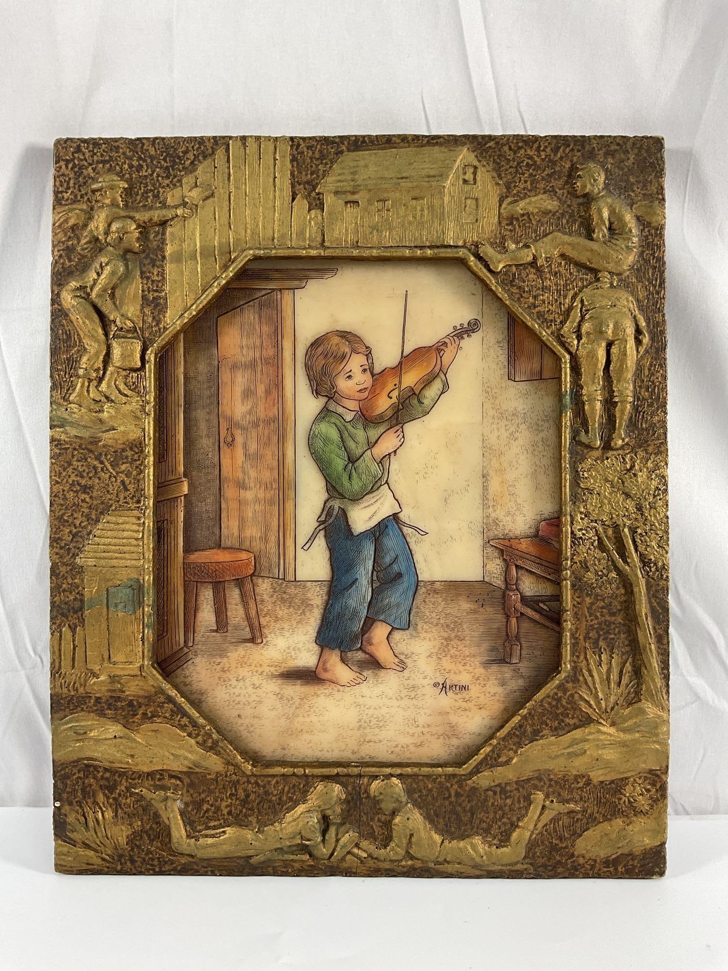 Framed Artini Engraving (1 of 2)