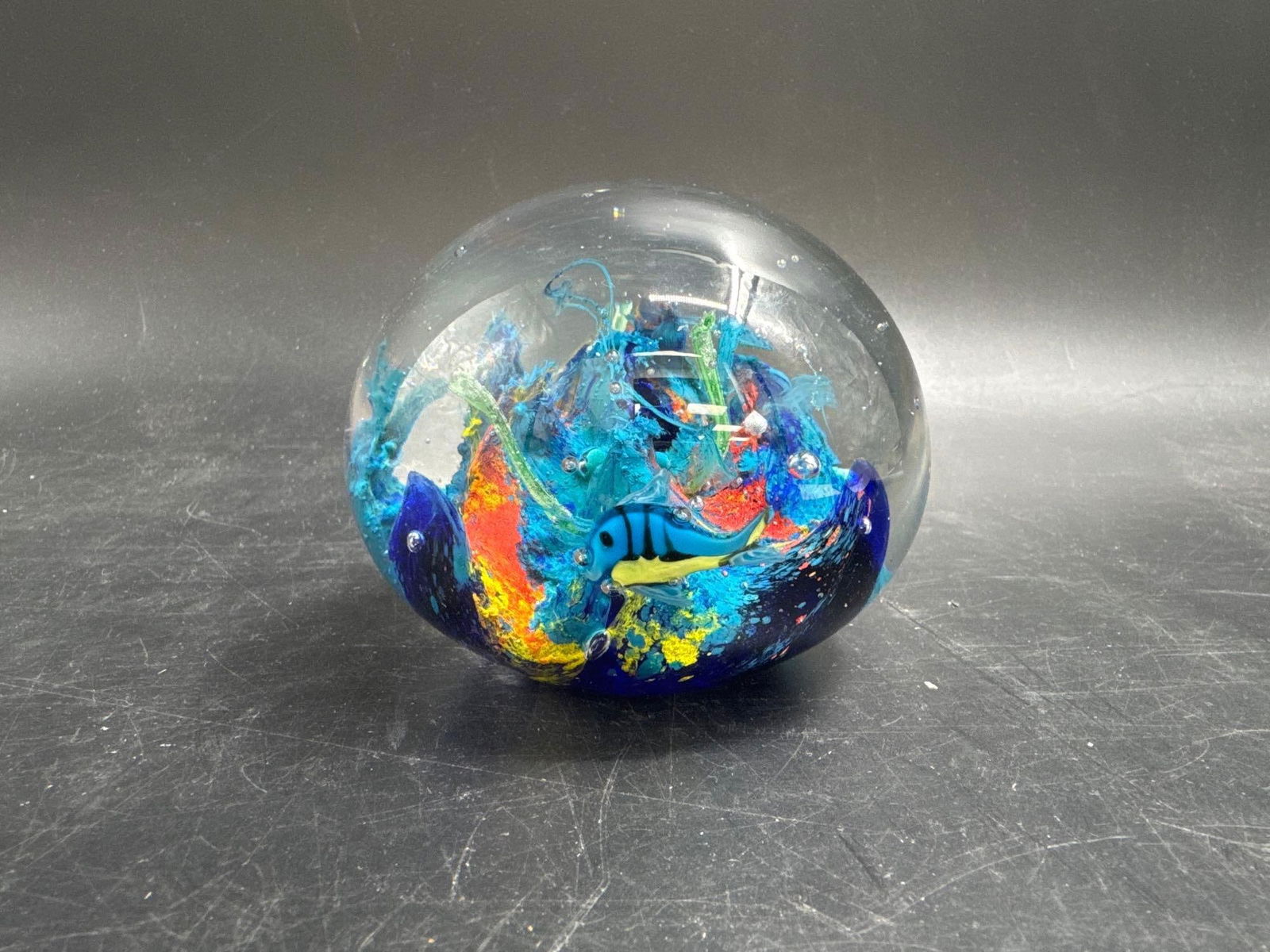 Murano Style Art Glass Aquarium Paperweight (1 of 4)