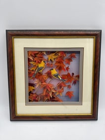Songbirds Among Autumn Leaves by K. Yashkan