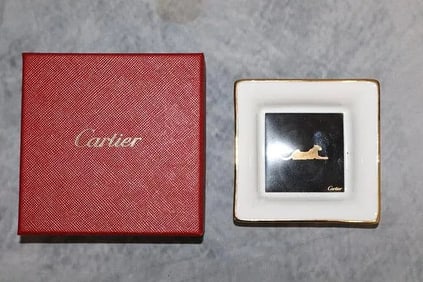 Cartier Panther Trinket Tray by Limoges