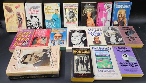 Celebrity and Political Biography Book Collection
