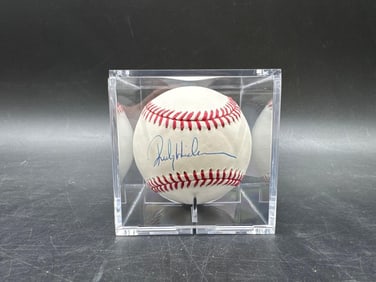Rickey Henderson Autographed baseball