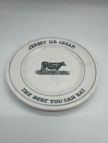 Jersey Ice Cream Advertising Plate