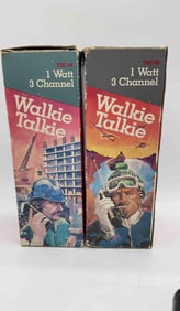 Vintage Stranger Things TRC-86 1 Watt 3 Channel Walkie Talkies in Original Boxes