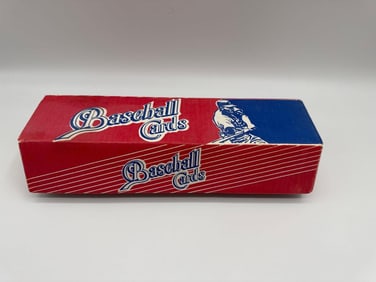 Collection of Vintage Baseball and Sports Cards in Storage Box