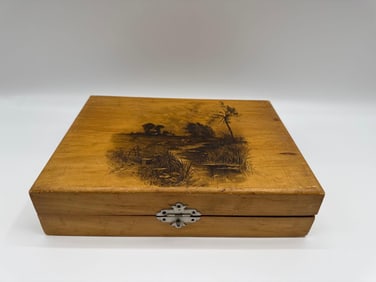 Vintage Vegetable & Flower Seeds Wooden Box - Mandeville