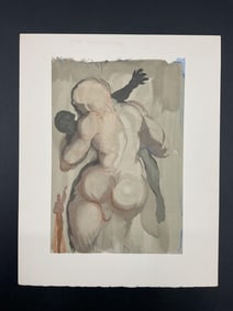 Purgatory 6 by Salvador Dali (Spain, 1904-1989) Woodcut
