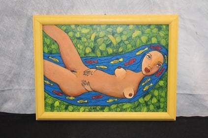Kadir Lopez Nieves(Cuban, B.1972) Oil on Masonite