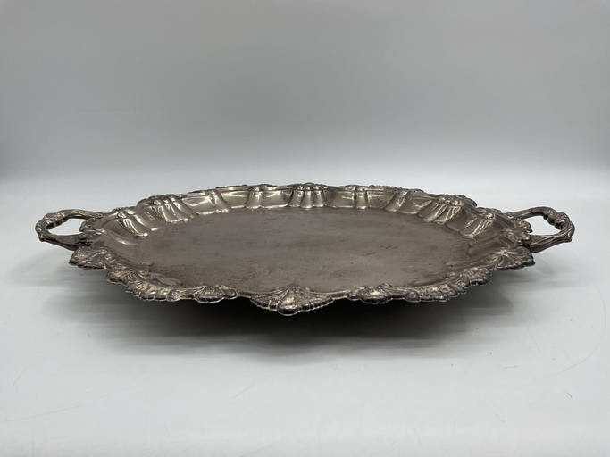 Nambe Large Serving Silver Tone Platter
