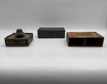 Assorted Antique Boxes