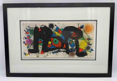 Untitled Original Lithograph by Joan Miro (Spain, 1893-1983)
