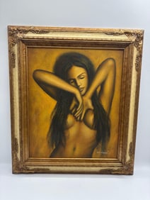 Nude Woman by M. Harold Oil on Canvas