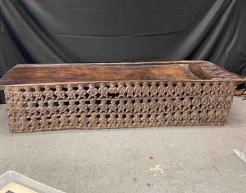 Cameroon Carved Wooden Bed