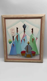 Figurative Abstract by J. Rocha 1990