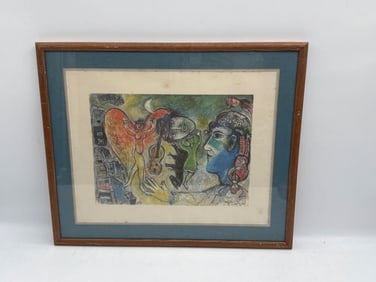 Marc Chagall Violinist Scene