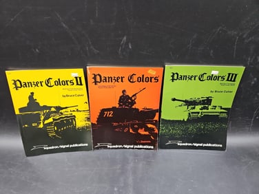 Lot of 3 Panzer Colors Reference Books by Bruce Culver