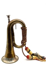 WWII GERMAN REICH BRASS SA NSDAP BUGLE HORN
