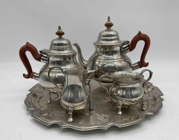 Williamsburg Pewter Tea & Coffee set