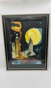 "Manhattan Skyline" by Salvador Dali (Spain,1904-1989) Lithograph