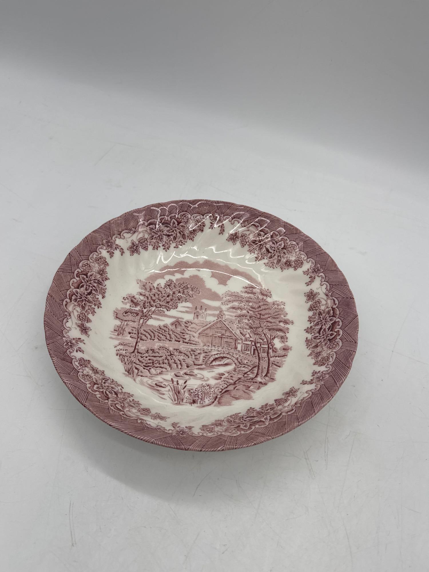 Queen’s Brook Pink Transferware Bowl (1 of 3)